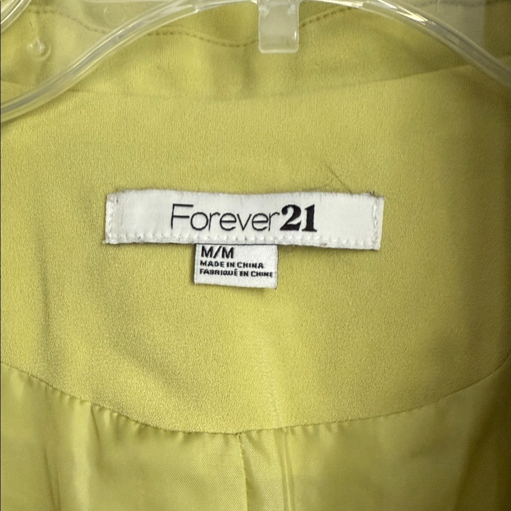 Forever 21 Lime Blazer - Picture 2 of 5
